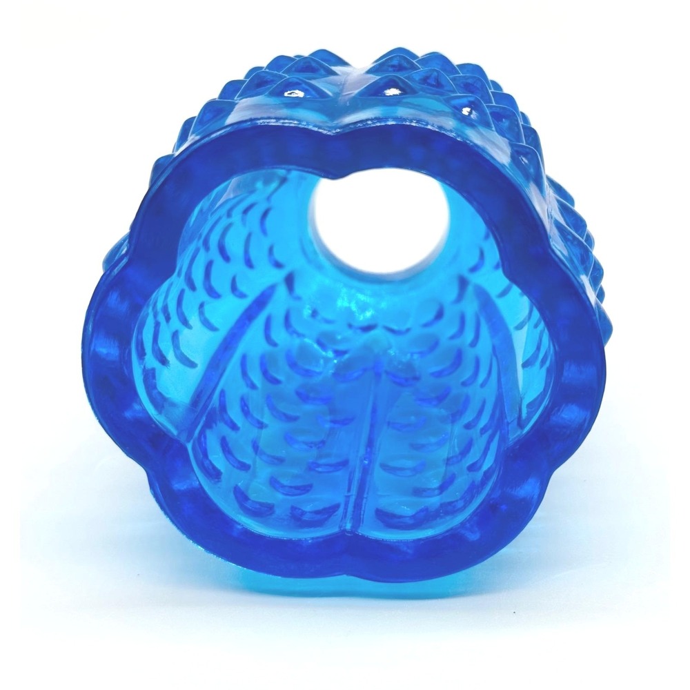 Fenton Fairy Lamp Colonial Blue Hobnail Glass Candle Holder 4.5 inch Vintage - Picture 8 of 9